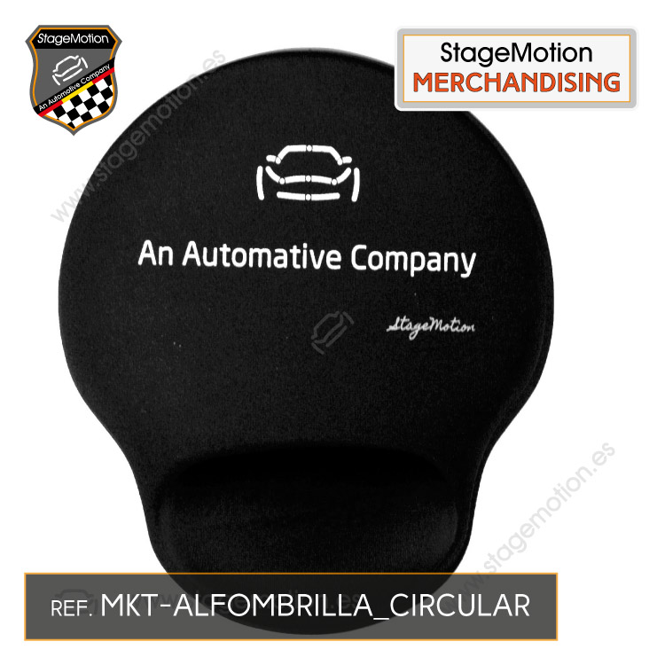 Alfombrilla para ratón | Antideslizante | Reposamuñecas | Circular