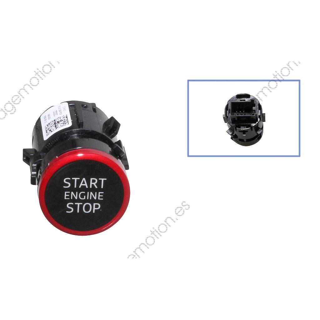 Botón de arranque del motor original rojo para Audi A1 8X