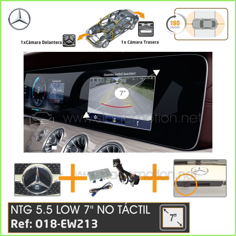 Kit 180º Visión NTG 5.5 LOW de 7" para Mercedes-Benz