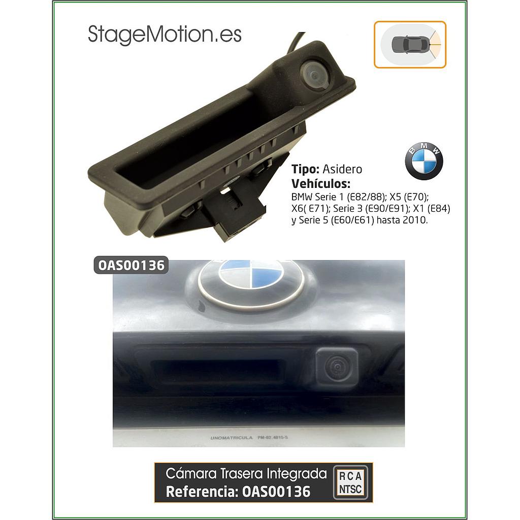 Cámara Trasera RCA asidero BMW 1/3/5/X1/X5/X6 (E-Series) hasta 2010