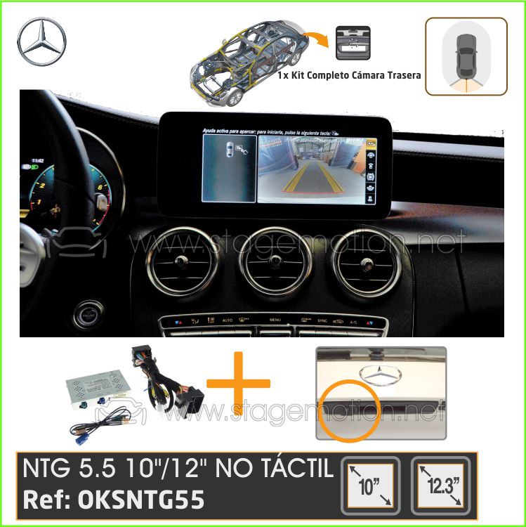 Kit Visión Trasera NTG 5.5 Pantallas High 10&quot;/12&quot; (No táctiles)