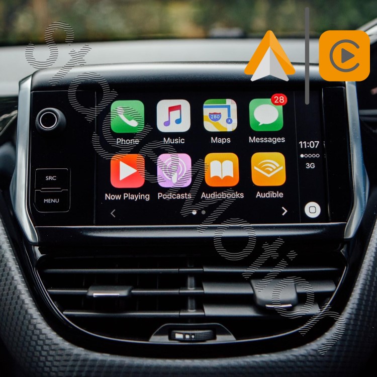 Kit Wireless Car-Play + Android Auto + Mirror-Link + USB + Puerto Cámara Visión CITROËN / PEUGEOT SMEG *Sustituido por WKRSMEG