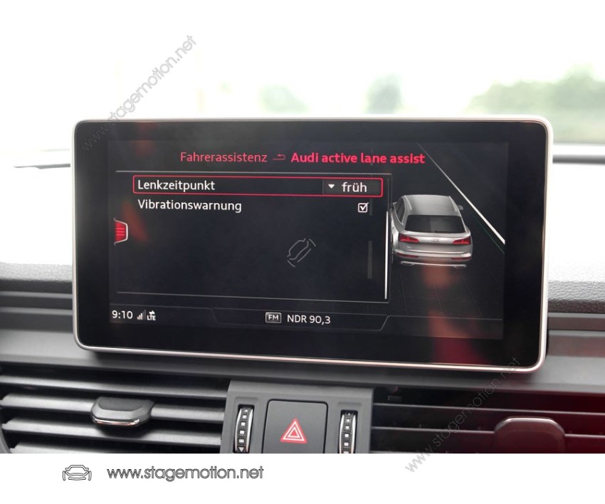 Sistema de advertencia de cambio de carril incluido asistente de atascos para Audi A4 8W