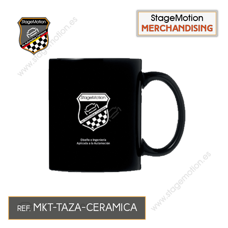 Taza Cerámica | Negro | 330ml