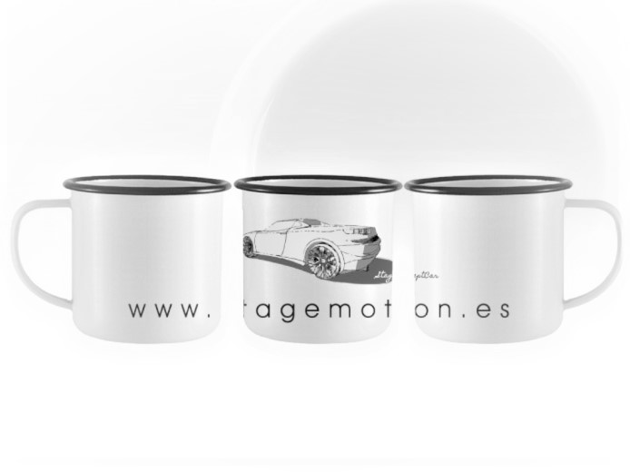 Taza Esmaltada Metal | 380 ml