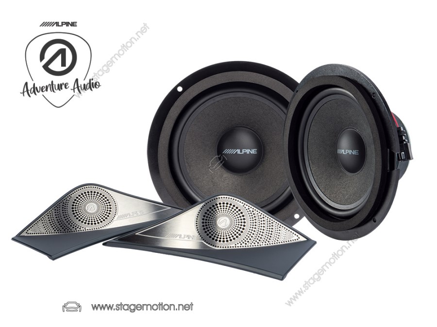 Kit de altavoces de 2 vías Alpine Adventure Audio para Mercedes Benz Sprinter W907/910