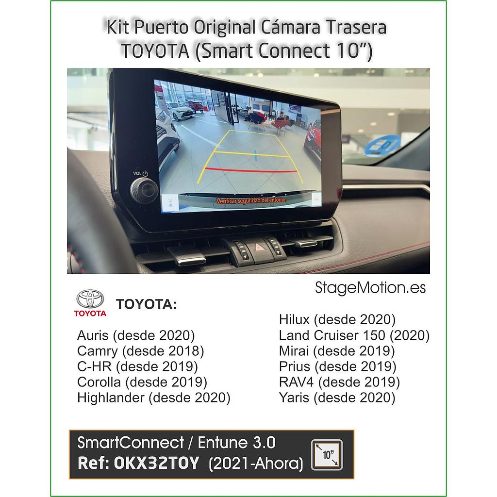 KIT Cableado + Cámara Trasera OEM Toyota Smart Connect 10.5"(2018-2024)