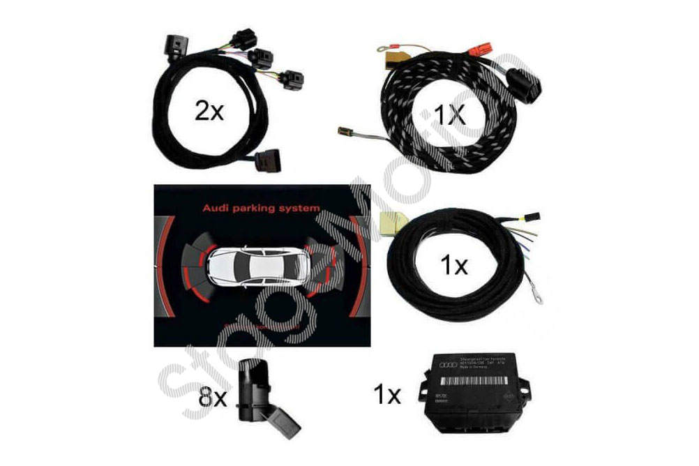 Kit APS+ (pantalla óptica) delantero y trasero para Audi A5 8T