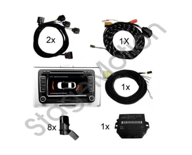 Kit Park Pilot delantero con OPS para VW T5 7E