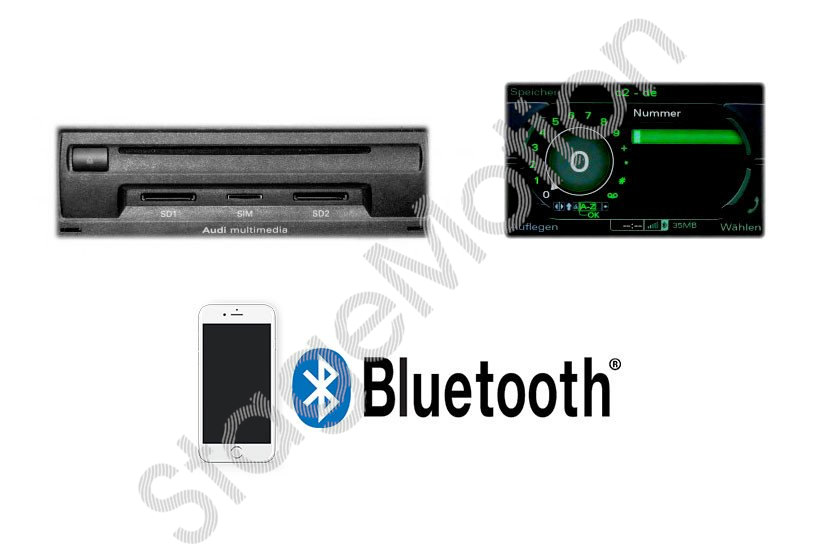 Interfaz Bluetooth "Sólo Bluetooth" para Audi A6 4G, A7 4G