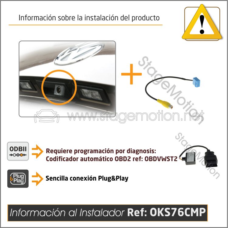 Kit RVC Integrado Composition/Discover MIB-STD2 6.3" *Sin unidad 1-DIN en guantera