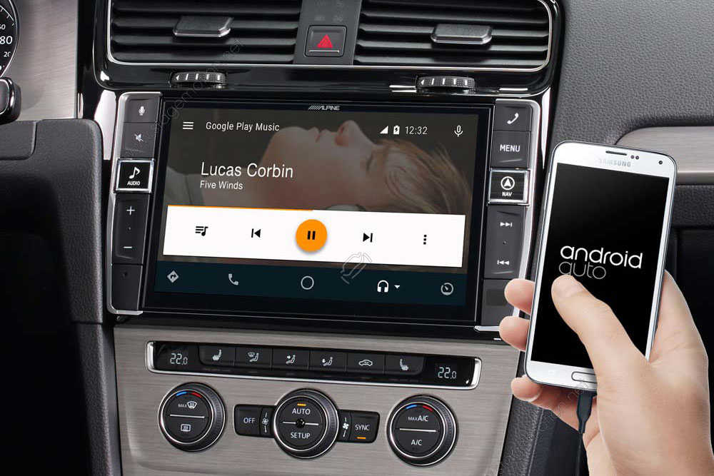 Sistema de navegación de información y entretenimiento premium para VW Golf 7