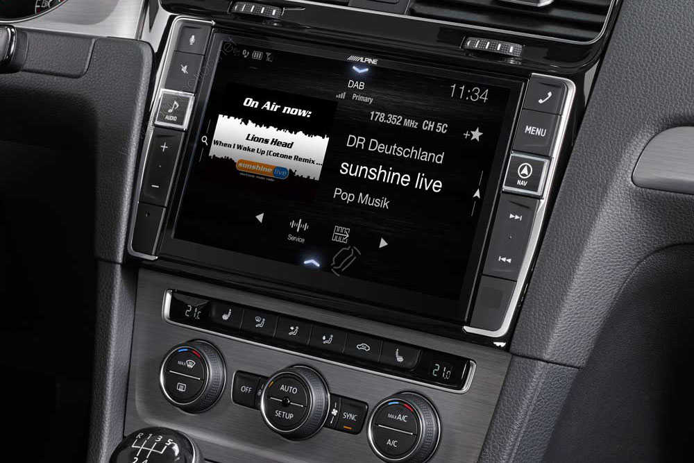 Sistema de navegación de información y entretenimiento premium para VW Golf 7