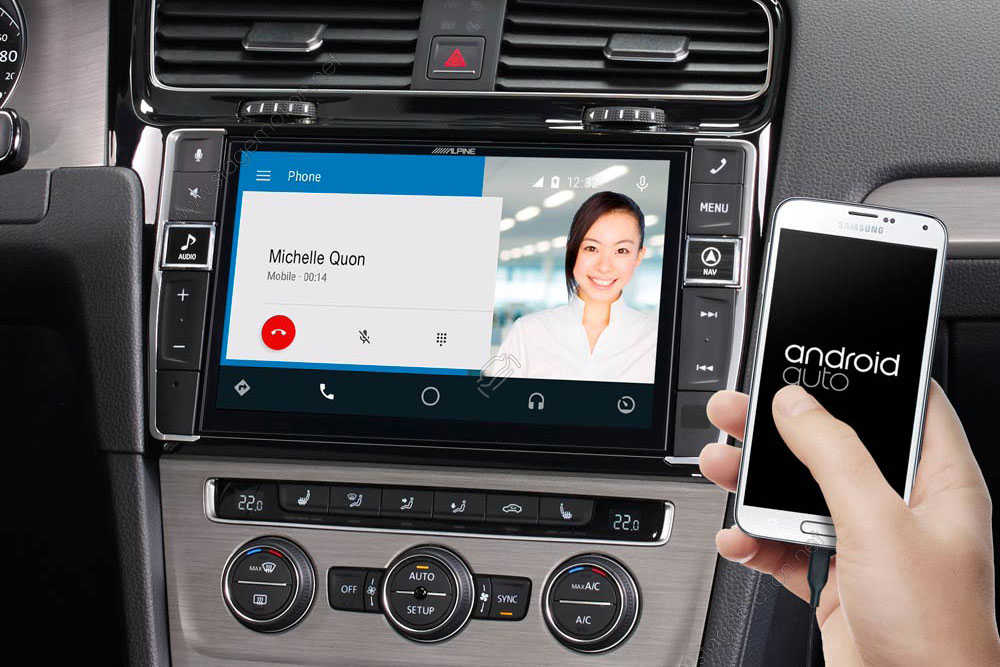 Sistema de navegación de información y entretenimiento premium para VW Golf 7