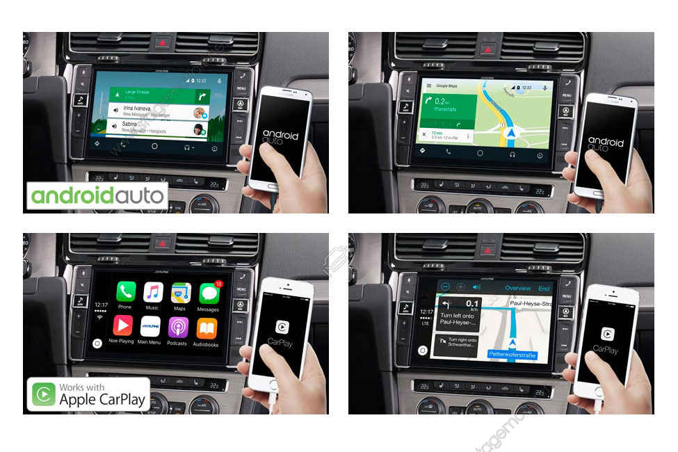 Sistema de navegación de información y entretenimiento premium para VW Golf 7