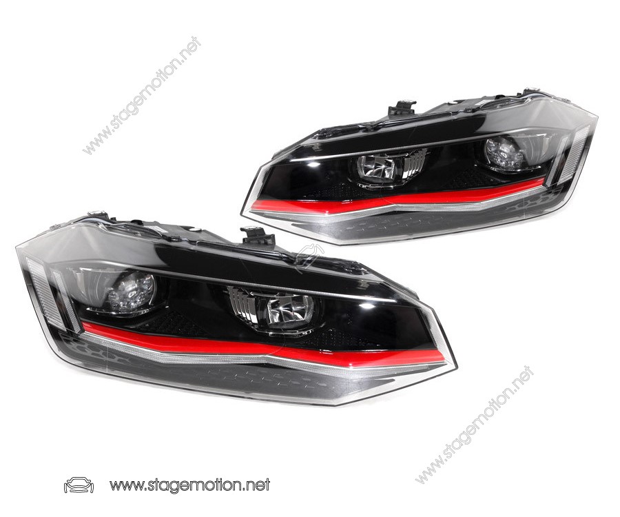 Faros LED con LED DRL para VW Polo AW1