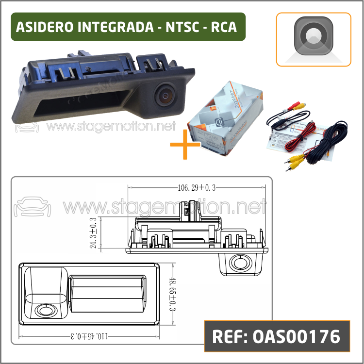 Kit RVC Integrado MIB2 Audi/VW/Seat/Skoda 5.8"/6,5"/7"/8.25"/9,2"