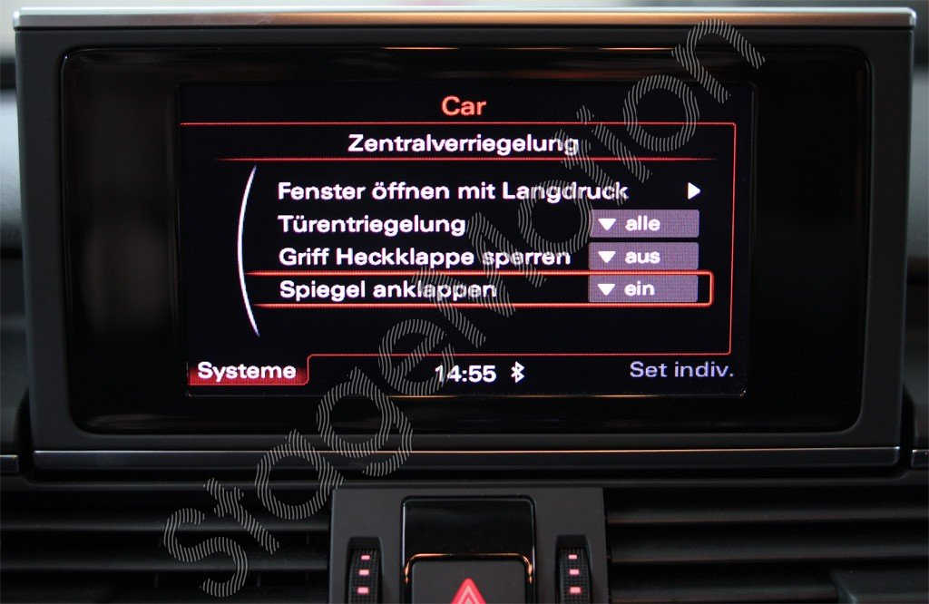 Juego completo de espejos exteriores plegables para Audi A6 4G
