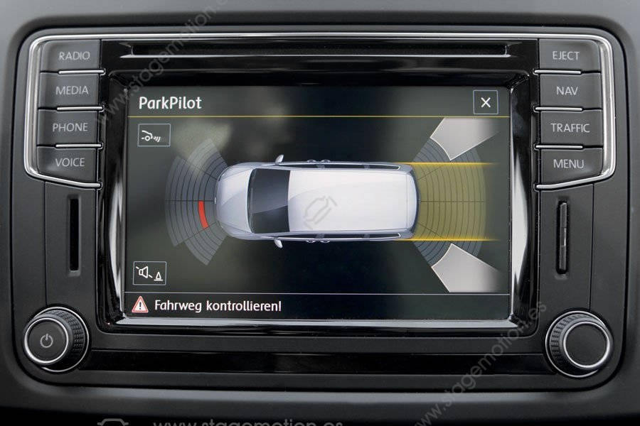 Kit PDC Original con OPS (Gráfica de Parking)que incluye Park Pilot delantero y trasero para VW Sharan 7N1 y 7N2