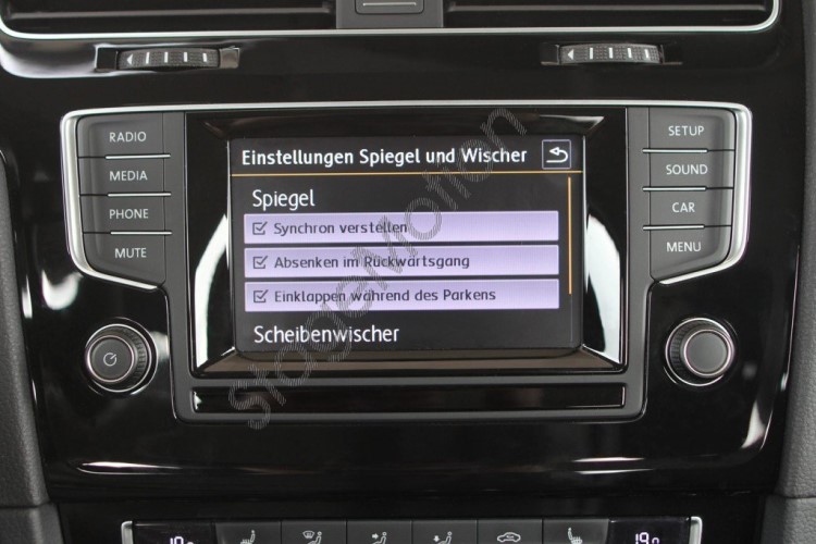 Juego completo de retrovisores exteriores plegables para VW Golf 7