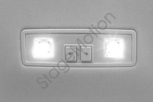 TRASERA - Luz de lectura LED, Delantera/Trasera, Golf 7