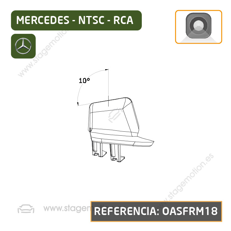 Cámara Frontal Específica RCA para Mercedes Benz Clase GLB (X247 desde 2020)