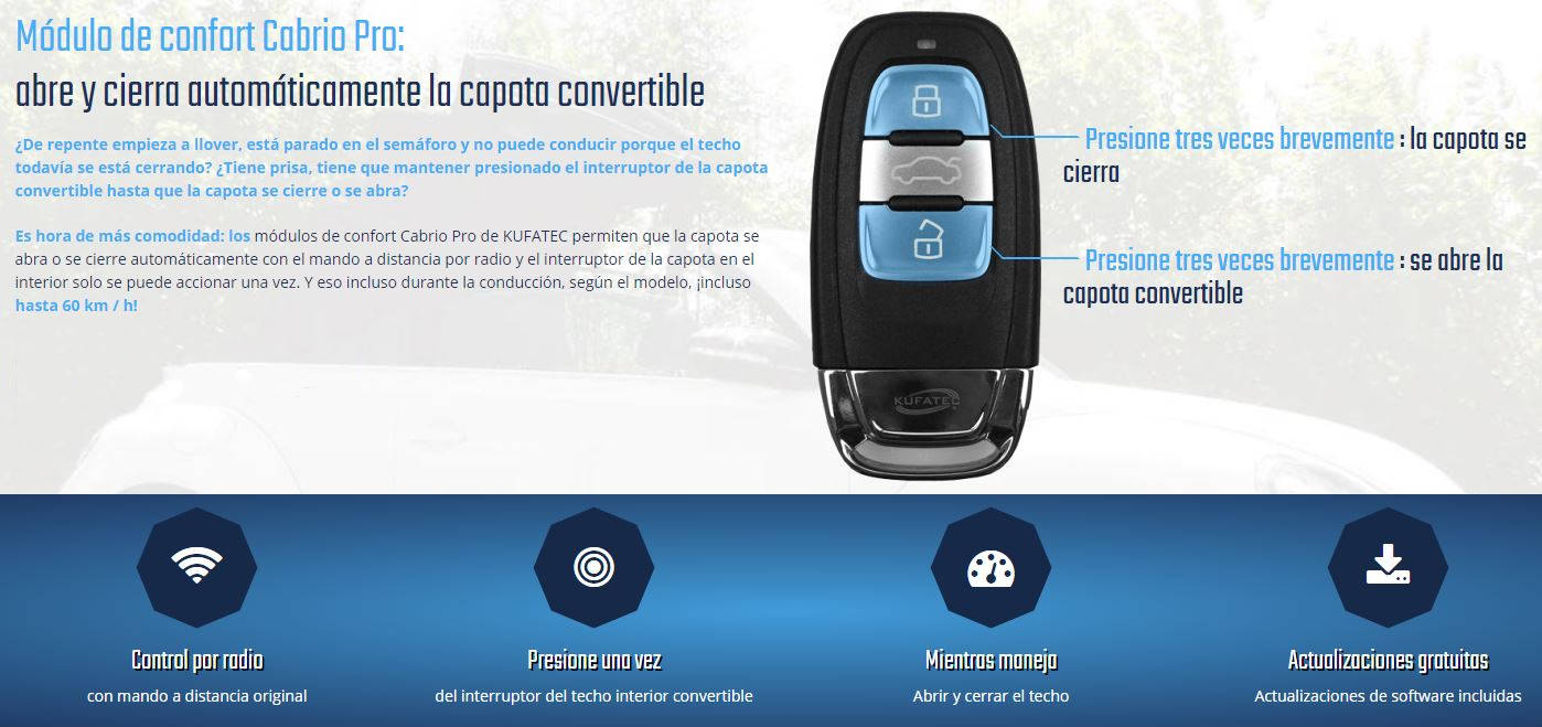 Módulo Cabrio Pro para Mercedes-Benz C-Class W205 Cabrio