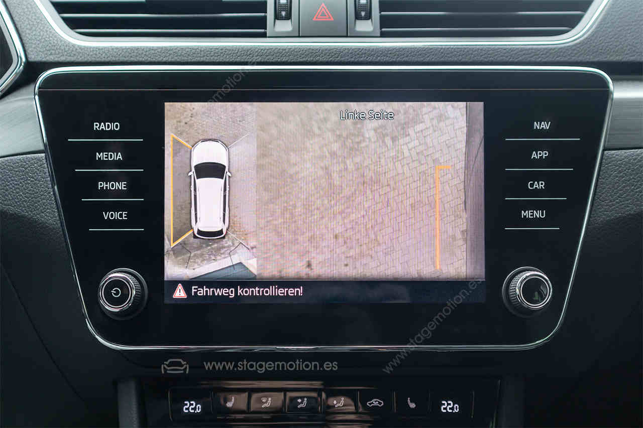 Cámara envolvente - Sistema de 4 cámaras para Skoda Superb 3V