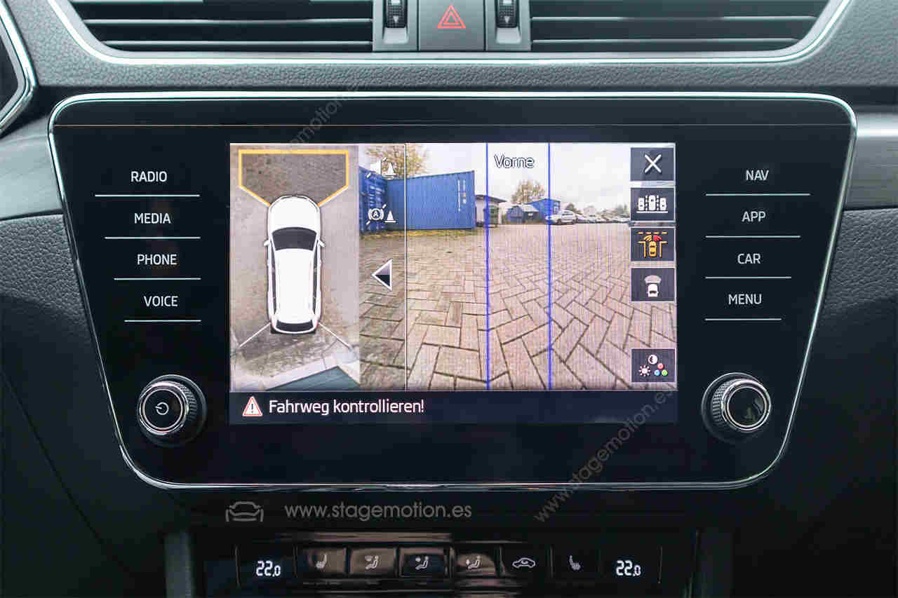 Cámara envolvente - Sistema de 4 cámaras para Skoda Superb 3V