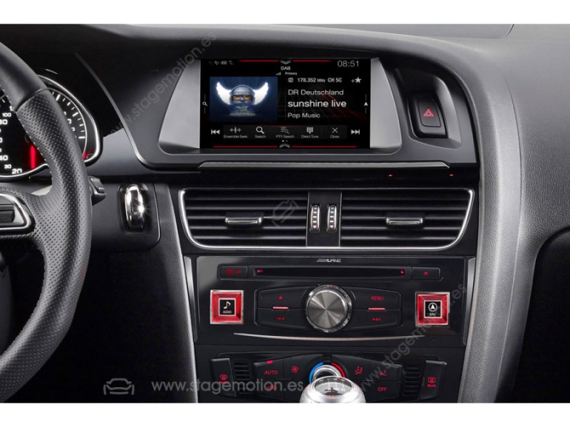 Kit de navegación Premium Infotainment para Audi A4, A5