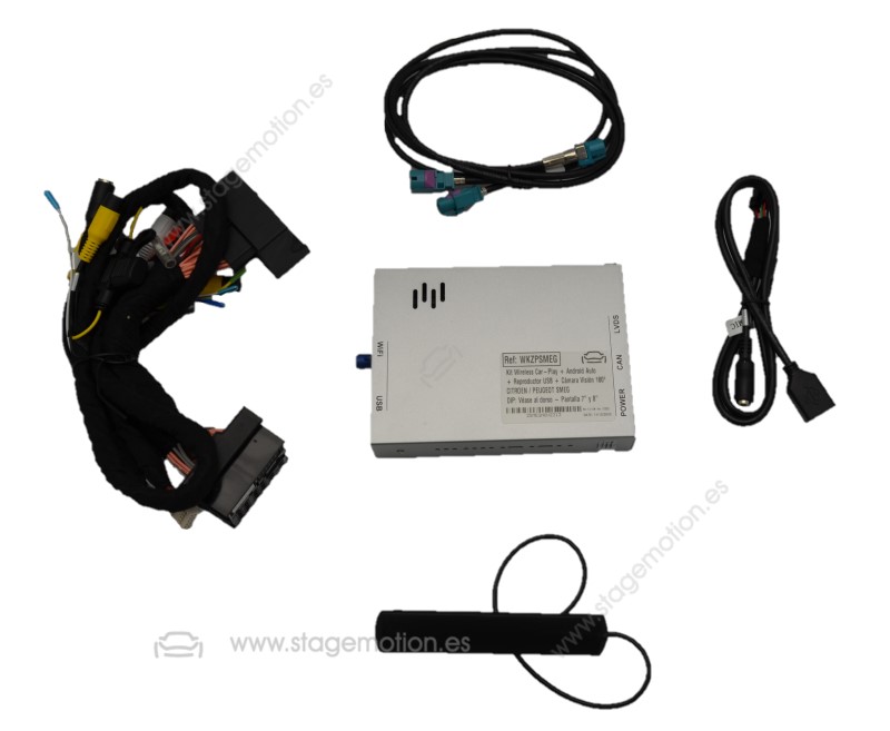 Kit Wireless Car-Play + Android Auto + Mirror-Link + USB + Puerto Cámara Visión CITROËN / PEUGEOT SMEG
