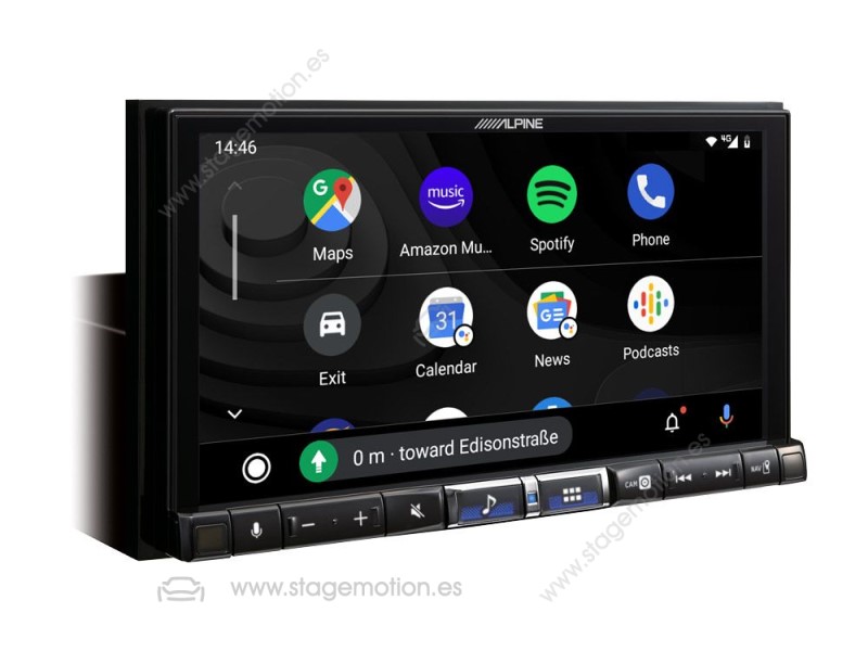 Estación multimedia digital con pantalla táctil de 7 pulgadas, DAB+, Apple CarPlay inalámbrico, Android Auto para Smart 453
