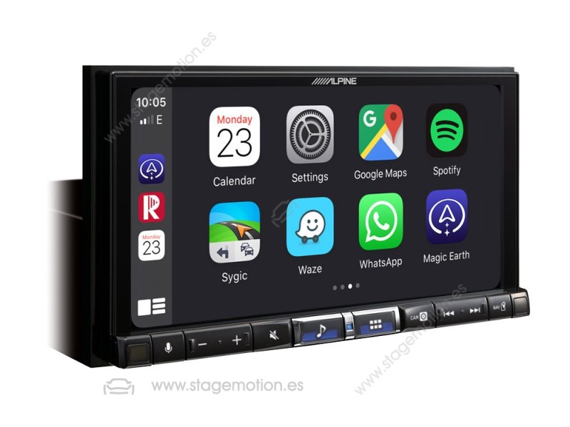 Estación multimedia digital con pantalla táctil de 7 pulgadas, DAB+, Apple CarPlay inalámbrico, Android Auto para Smart 453
