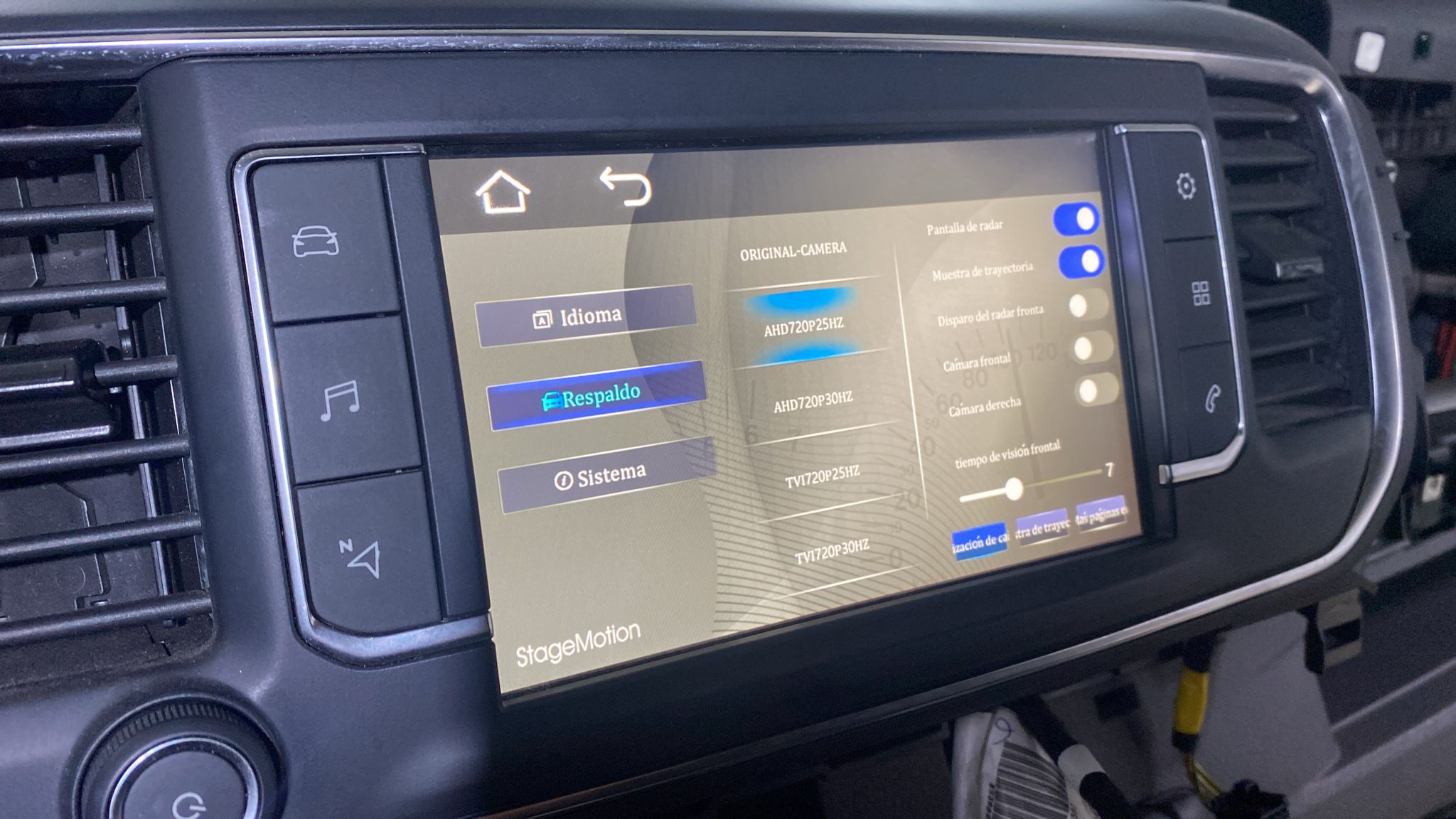 Interface Cámaras + Vídeo AUX Peugeot/Citroën/Toyota/Opel/DS NAC 7"