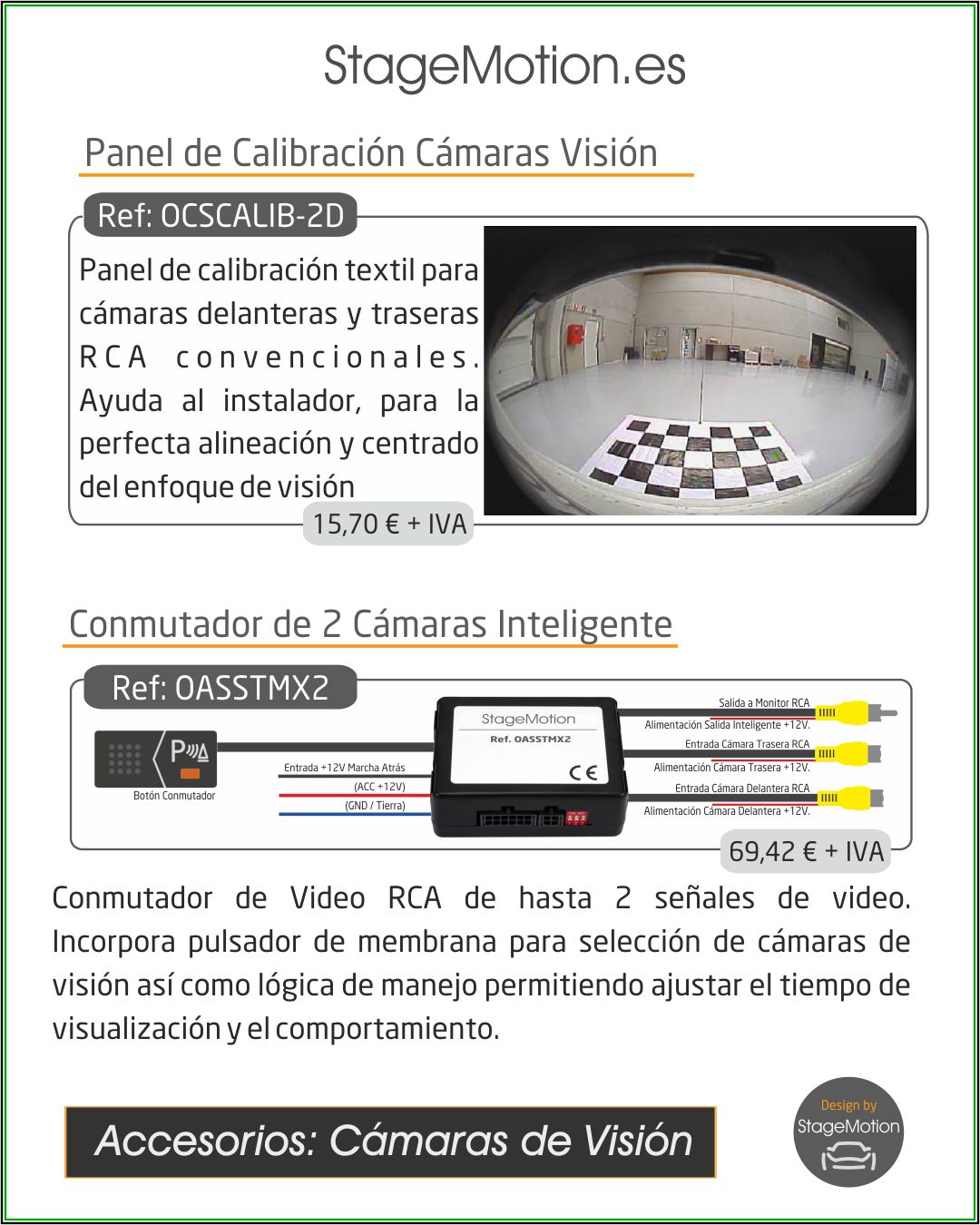 Cámara Universal RCA - (Selección: NTSC/PAL/AHD-720p/1020p)