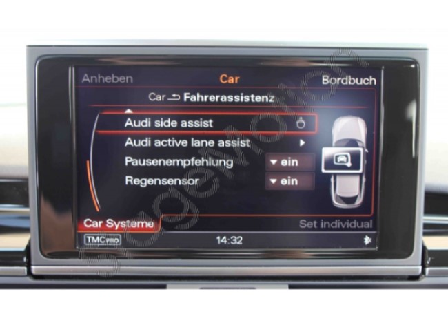 Asistente de cambio de carril para Audi A6 4G